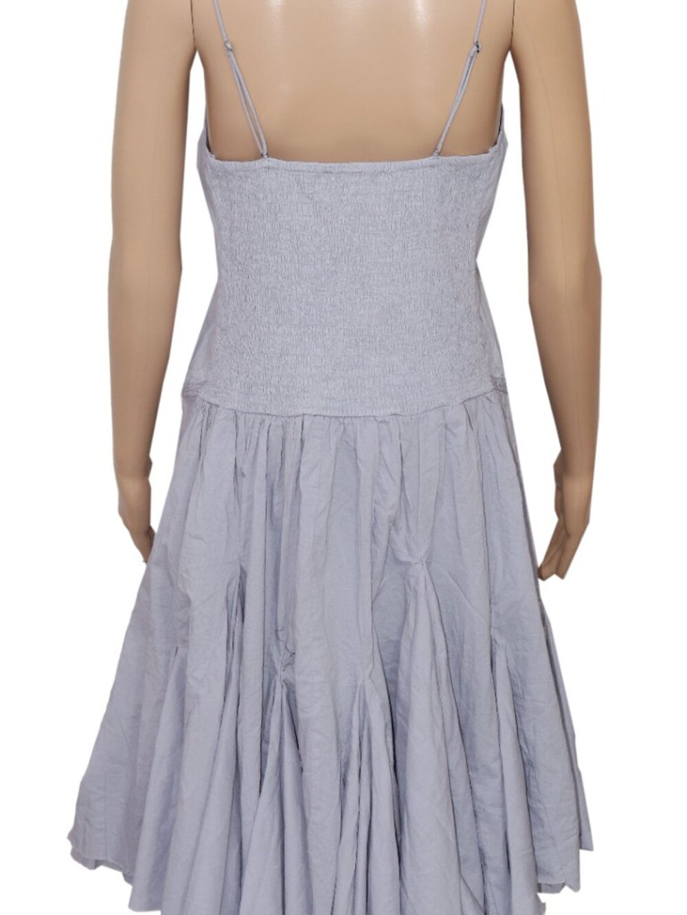 Free People FP One Frida Midi Dress Peridust Embroidered Smocked XL - Picture 5 of 8